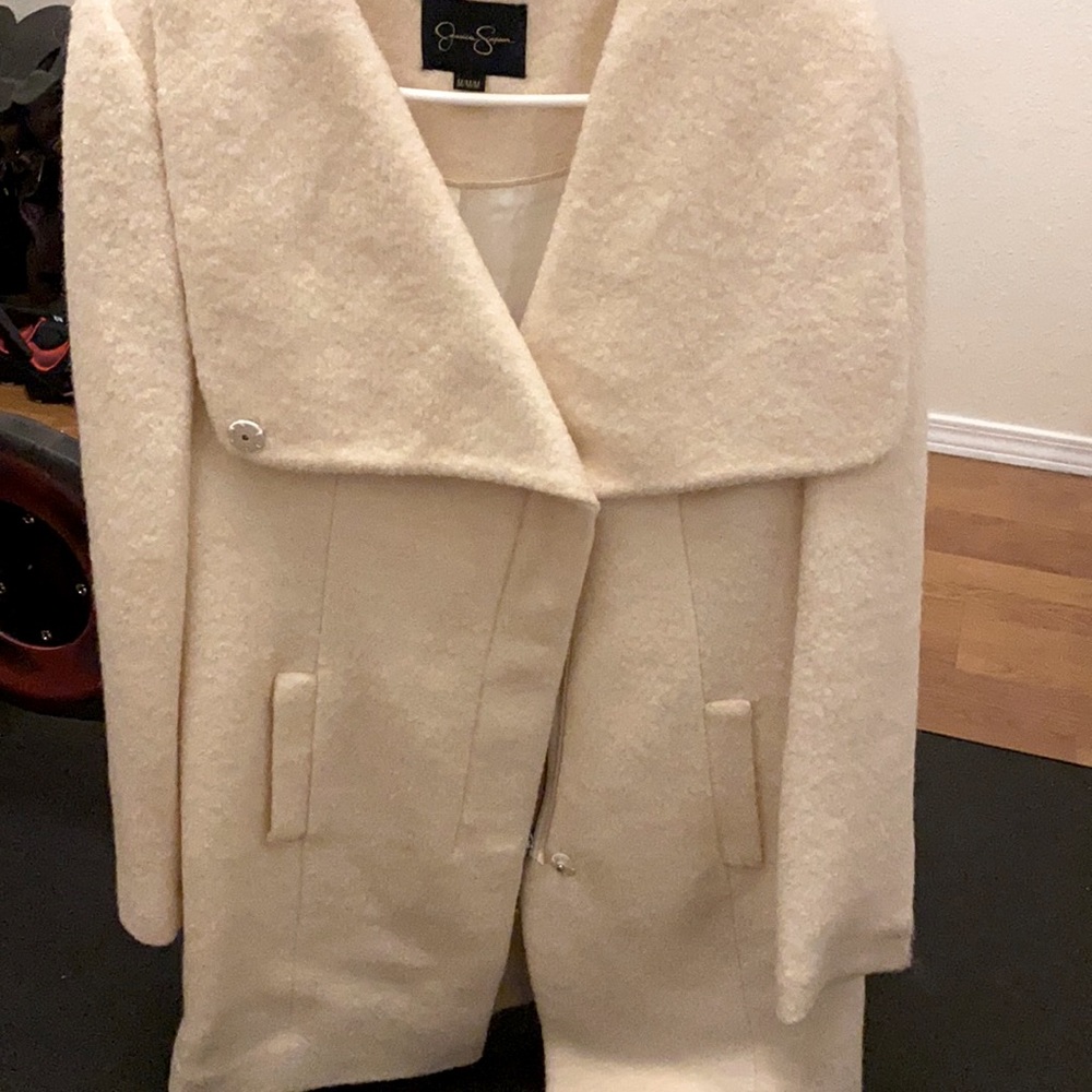 Jessica Simpson white/cream buttoned jacket